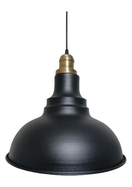 modern,rustik,vintage mutfak,oda,cafe,oteller için siyah 1xe27 metal sarkıt avize çap:34cm