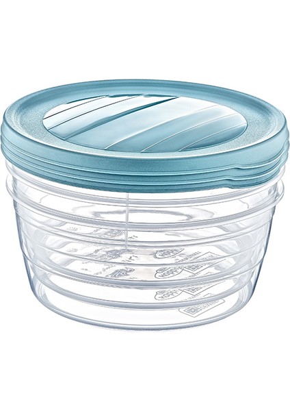 Yuvarlak Trend Saklama Kabı 3 x 1,75 L