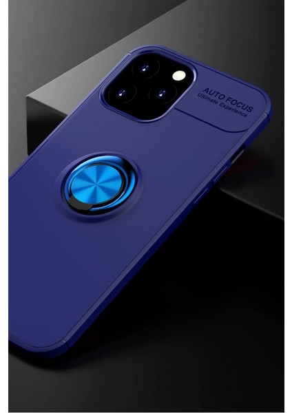 Apple iPhone 12 Pro Max Kılıf Yüzüklü Silikon Range Mavi fiyatları