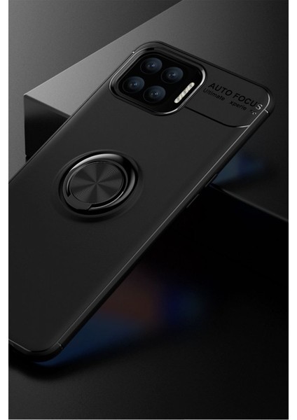 Oppo A73 Kılıf Yüzüklü Silikon Range Siyah fiyatları