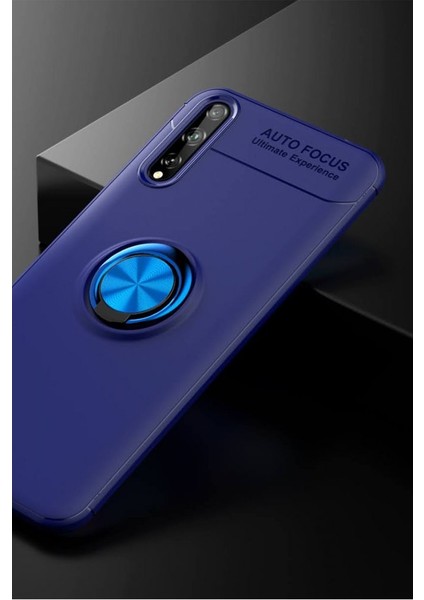 Huawei Y8P Kılıf Yüzüklü Silikon Range Mavi fiyatları