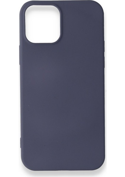 Apple iPhone 12 Mini Kılıf Yumuşak Dokulu Silikon Gri