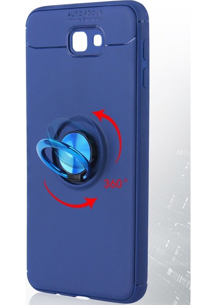 Samsung Galaxy J7 Prime Kılıf Yüzüklü Silikon Range Siyah-Kırmızı fiyatları