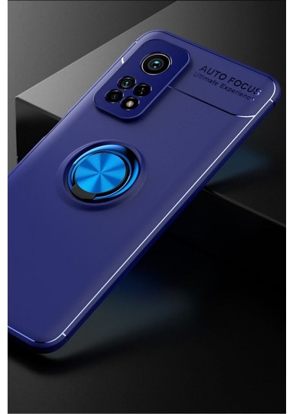 Xiaomi Mi 10T Kılıf Yüzüklü Silikon Range Mavi fiyatları