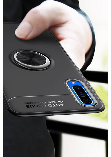 Samsung Galaxy A70 Kılıf Yüzüklü Silikon Range Kırmızı fırsatları