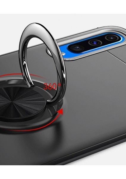 Samsung Galaxy A70 Kılıf Yüzüklü Silikon Range Kırmızı indirimleri