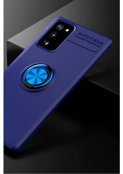 Samsung Galaxy Note 20 Kılıf Yüzüklü Silikon Range Mavi fiyatları