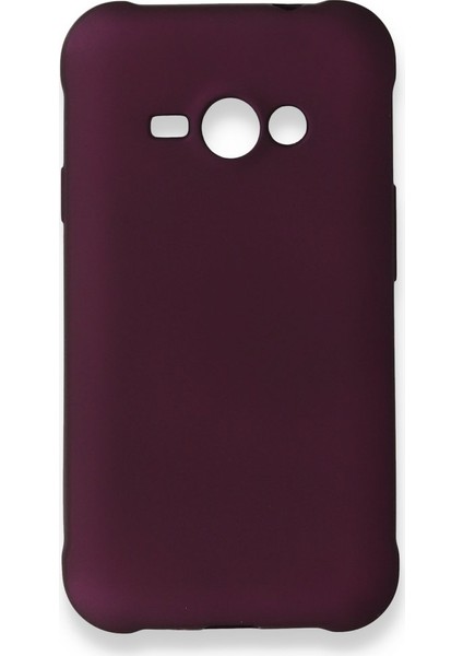 Samsung Galaxy J1 Ace Kılıf Yumuşak Dokulu Silikon Mürdüm