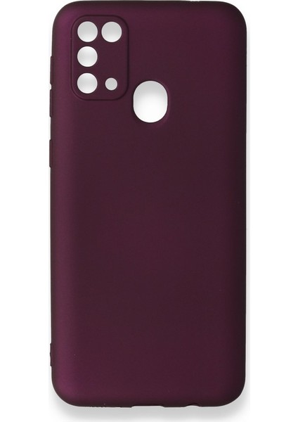 Samsung Galaxy M31 Kılıf Yumuşak Dokulu Silikon Mürdüm