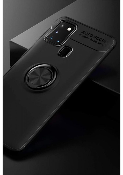 Samsung Galaxy M31 Kılıf Yüzüklü Silikon Range Siyah fiyatları