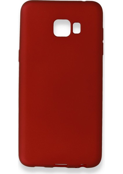 Samsung Galaxy C5 Pro Kılıf Yumuşak Dokulu Silikon Bordo