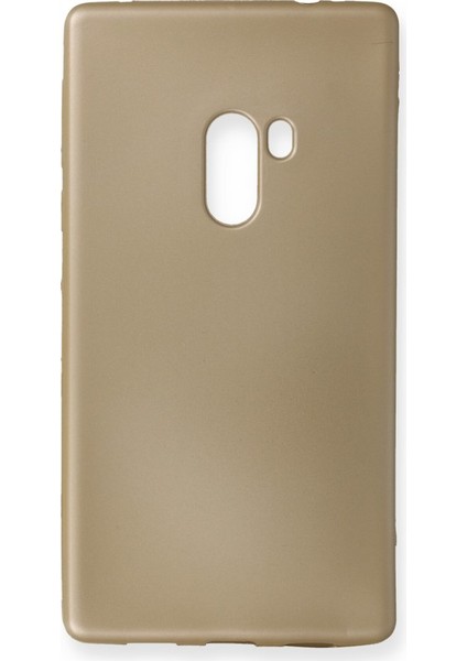 Xiaomi Mi Mix Kılıf Yumuşak Dokulu Silikon Gold