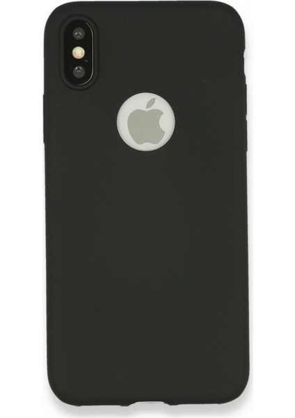 Apple iPhone x Kılıf Yumuşak Dokulu Silikon Siyah