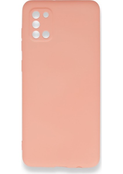 Samsung Galaxy A31 Kılıf Ultra Elastik Silikon Rubber Premier Pudra