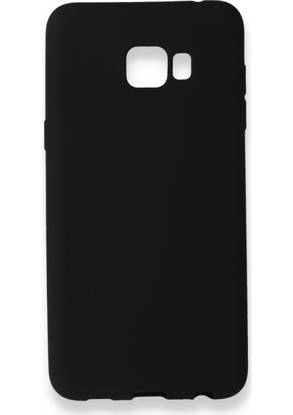 Samsung Galaxy C7 Pro Kılıf Yumuşak Dokulu Silikon Siyah