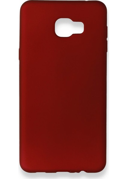 Samsung Galaxy C7 Kılıf Yumuşak Dokulu Silikon Bordo