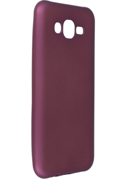 Samsung Galaxy J7 Kılıf Yumuşak Dokulu Silikon Mürdüm