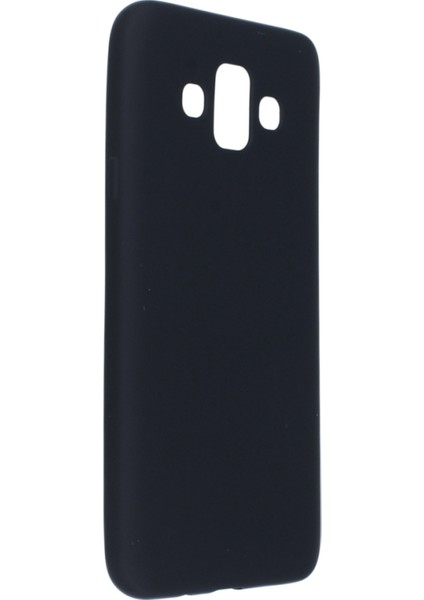 Samsung Galaxy J7 Duo Kılıf Yumuşak Dokulu Silikon Siyah