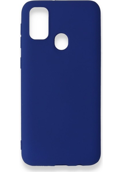 Samsung Galaxy M21 Kılıf Yumuşak Dokulu Silikon Lacivert