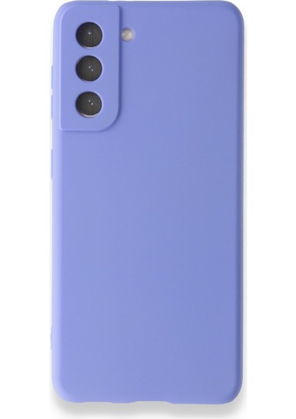 Samsung Galaxy S21 Kılıf Yumuşak Dokulu Silikon Lila