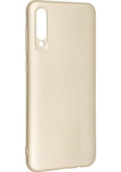 Samsung Galaxy A30S Kılıf Yumuşak Dokulu Silikon Gold