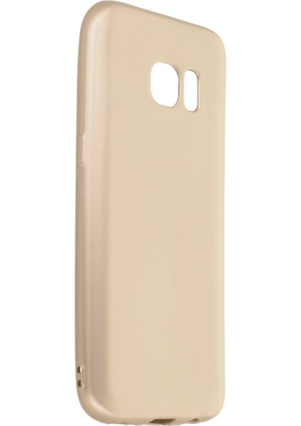 Samsung Galaxy S7 Kılıf Yumuşak Dokulu Silikon Gold