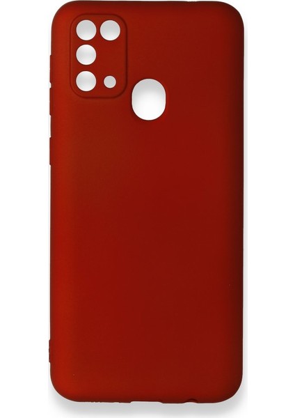 Samsung Galaxy M31 Kılıf Yumuşak Dokulu Silikon Bordo