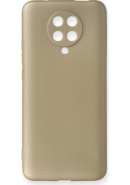 Xiaomi K30 Pro Kılıf Yumuşak Dokulu Silikon Gold