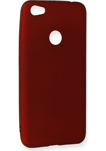 Xiaomi Redmi Note 5A Prime Kılıf Yumuşak Dokulu Silikon Bordo