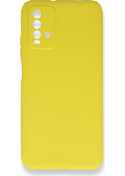 Xiaomi Redmi 9t Kılıf Ultra Elastik Silikon Rubber Premier Sarı