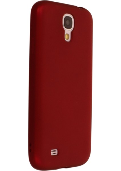 Samsung Galaxy I9500 / S4 Kılıf Yumuşak Dokulu Silikon Bordo