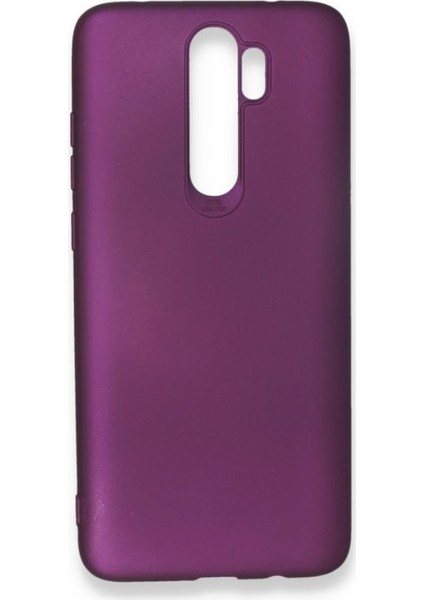 Xiaomi Redmi Note 8 Pro Kılıf Yumuşak Dokulu Silikon Mürdüm