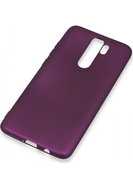 Xiaomi Redmi Note 8 Pro Kılıf Yumuşak Dokulu Silikon Mürdüm modelleri