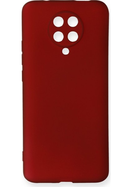 Xiaomi K30 Pro Kılıf Yumuşak Dokulu Silikon Bordo