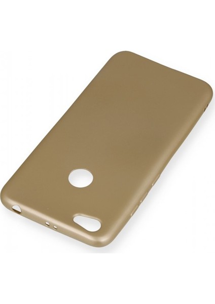 Xiaomi Redmi Note 5A Prime Kılıf Yumuşak Dokulu Silikon Gold