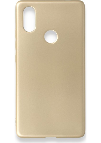 Xiaomi Mi 8 Se Kılıf Yumuşak Dokulu Silikon Gold