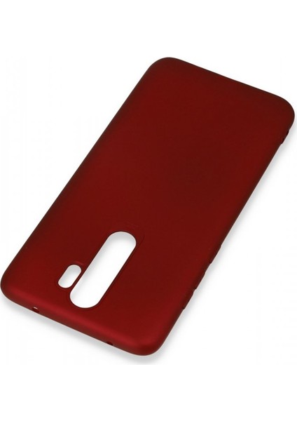 Xiaomi Redmi Note 8 Pro Kılıf Yumuşak Dokulu Silikon + Ekran Koruyucu Cam Bordo fiyatları