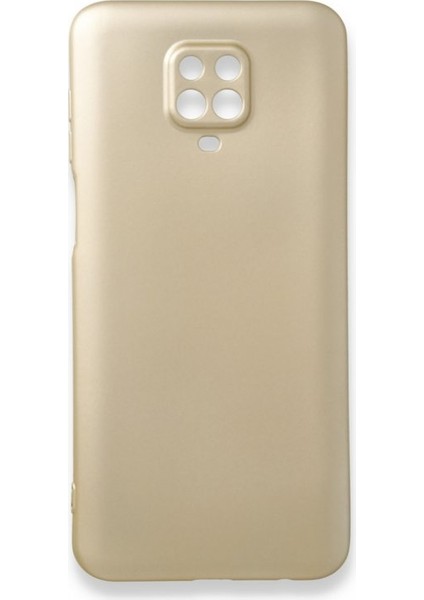 Xiaomi Redmi Note 9 Pro Kılıf Ultra Elastik Silikon Rubber Premier Gold