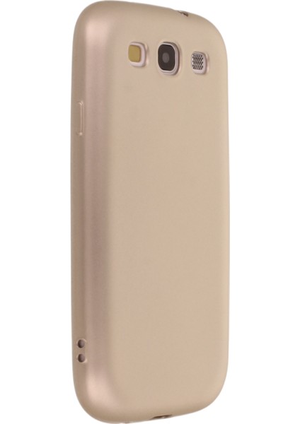 Samsung Galaxy I9300 / S3 Kılıf Yumuşak Dokulu Silikon Gold