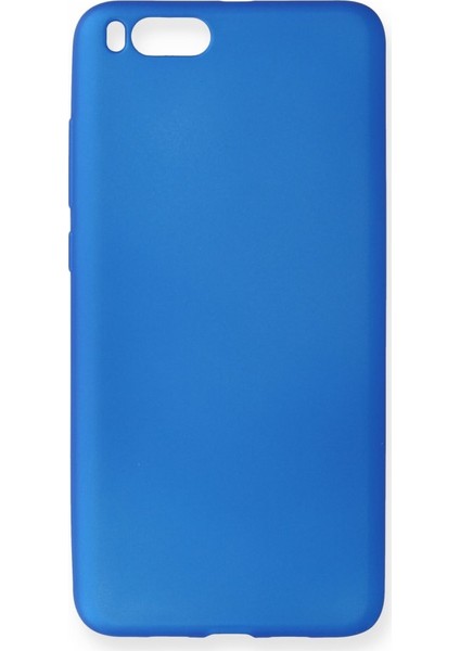 Xiaomi Mi Note 3 Kılıf Yumuşak Dokulu Silikon + Ekran Koruyucu Cam Mavi