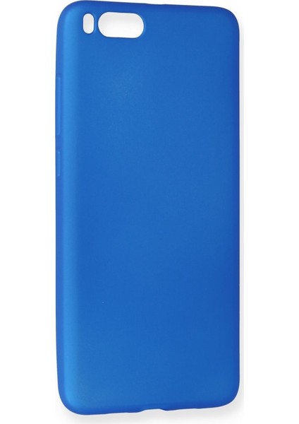 Xiaomi Mi Note 3 Kılıf Yumuşak Dokulu Silikon + Ekran Koruyucu Cam Mavi