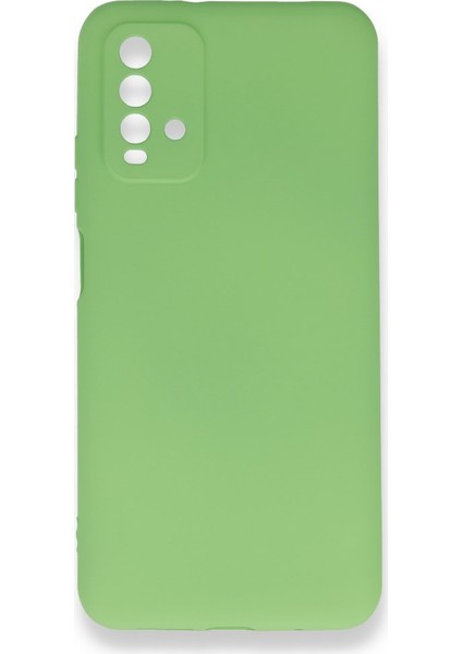 Xiaomi Redmi Note 9 4g Kılıf Yumuşak Dokulu Silikon Yeşil