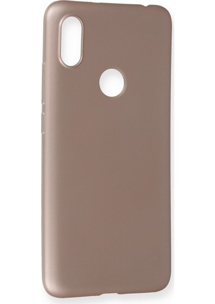 Xiaomi Redmi S2 Kılıf Yumuşak Dokulu Silikon + Ekran Koruyucu Cam Rose Gold fiyatları