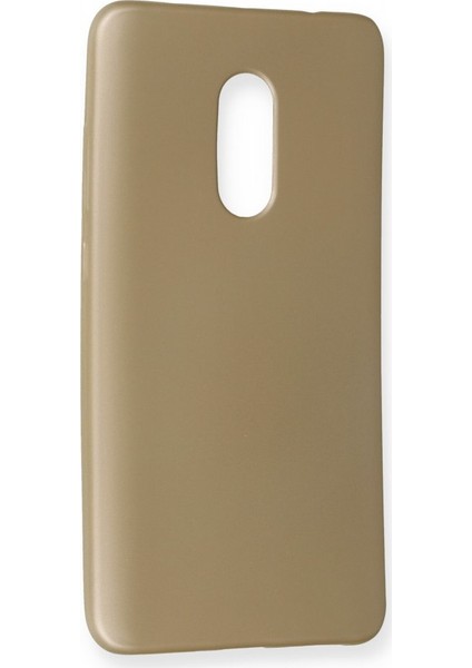 Xiaomi Redmi Note 4 Kılıf Yumuşak Dokulu Silikon + Ekran Koruyucu Cam Gold fiyatları