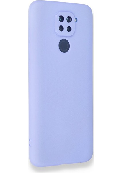 Xiaomi Redmi Note 9 Kılıf Yumuşak Dokulu Silikon + Ekran Koruyucu Cam Lila fiyatları