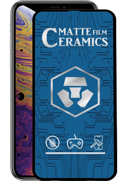 Apple iPhone Xs Tam Kaplayan Mat Seramik Nano Esnek Ekran Koruyucu