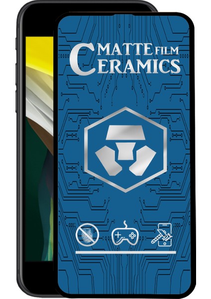 Apple iPhone Se 2020 Tam Kaplayan Mat Seramik Nano Esnek Ekran Koruyucu