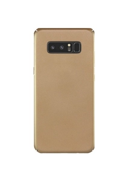 Samsung Note 8 Kamera Korumalı Gold Rubber Kılıf
