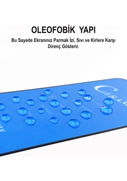 Apple iPhone 8 Tam Kaplayan Seramik Nano Esnek Ekran Koruyucu Beyaz