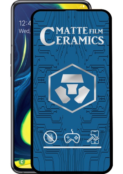 Samsung Galaxy A80 Tam Kaplayan Mat Seramik Nano Esnek Ekran Koruyucu
